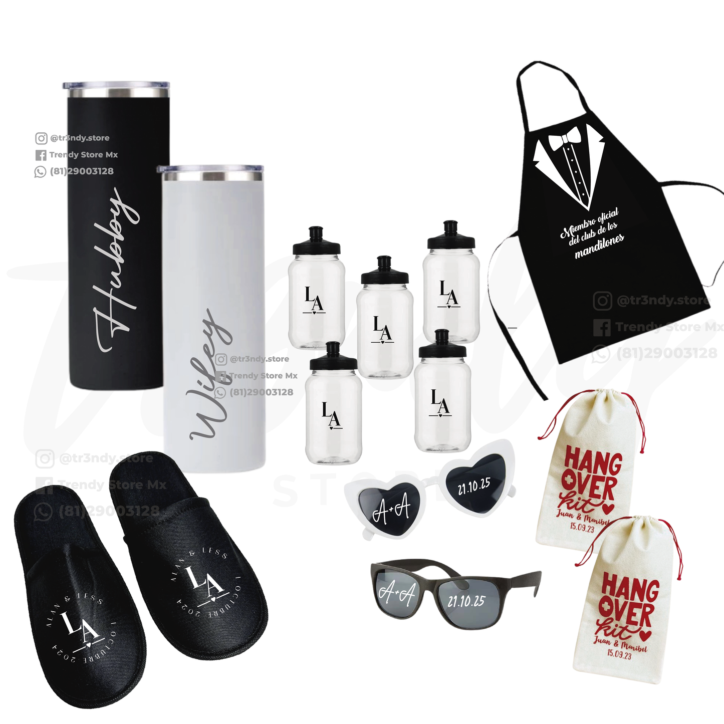 Kit personalizado para bodas – “Bride & Groom Essentials"
