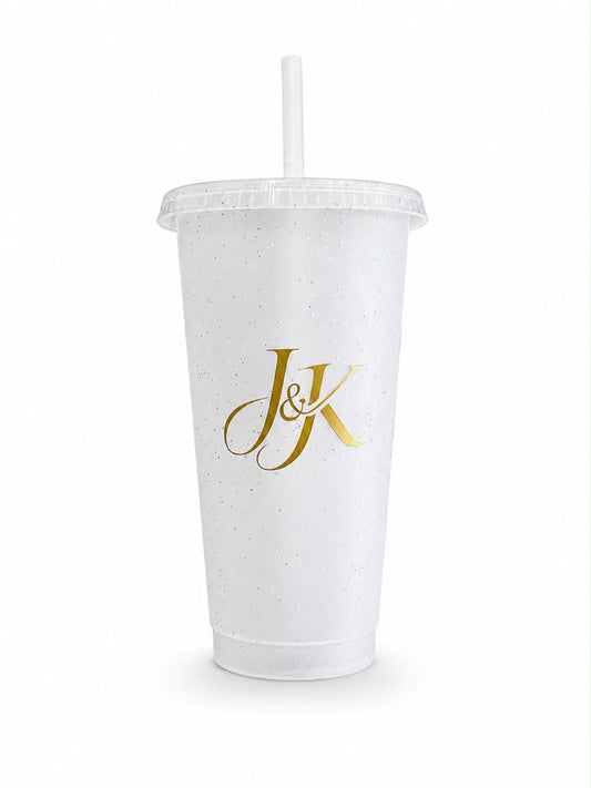 Vaso Liberty Personalizado para Boda | 24 oz con Popote