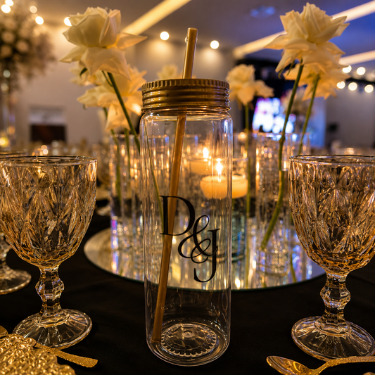 Vaso Skinny Pet Personalizado para Invitados | Eventos & Bodas