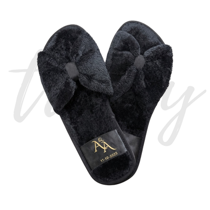 Pantuflas Velvet Moño -  Felpa