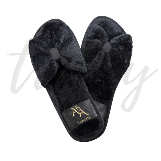 Pantuflas Velvet Moño -  Felpa