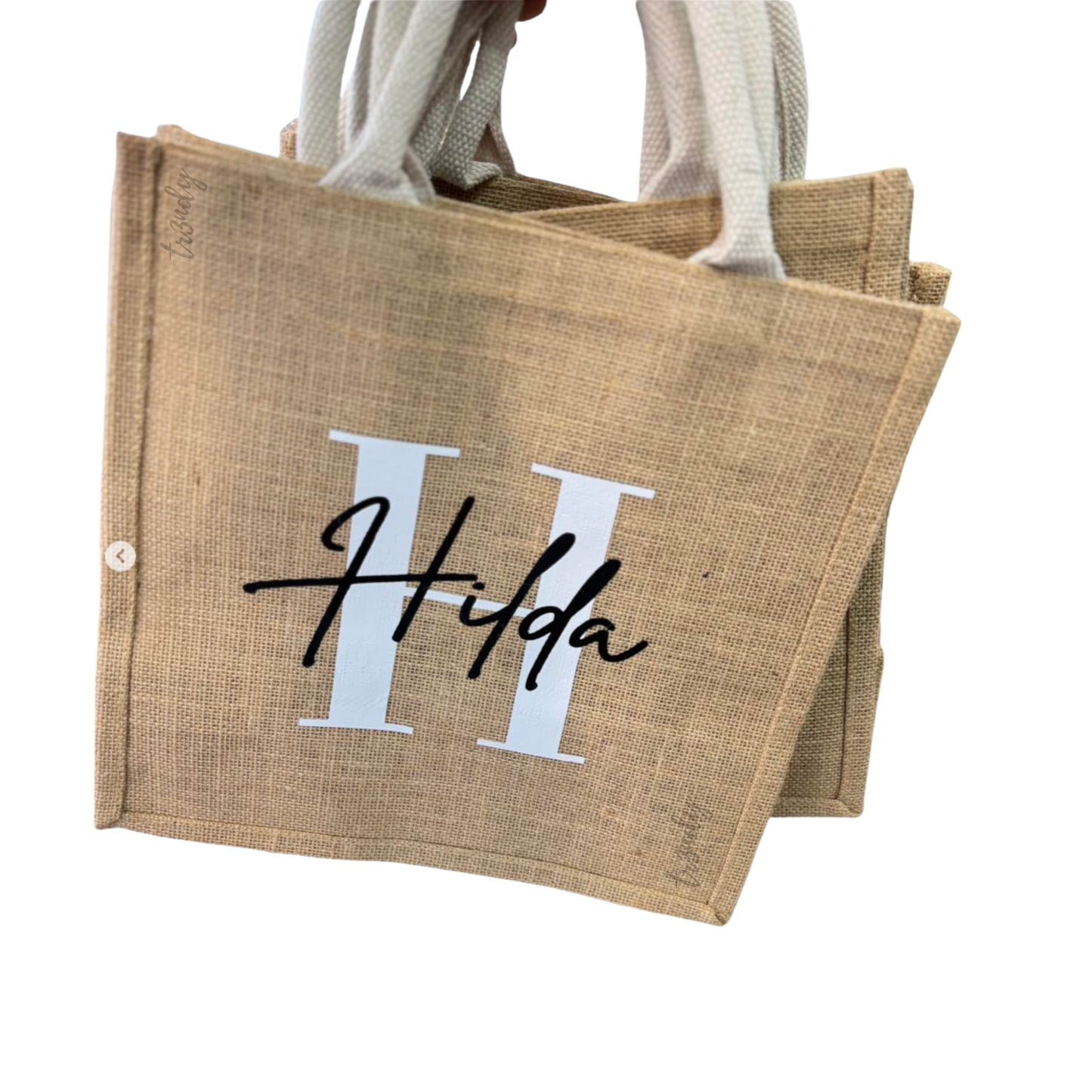 Bolsa despedida yute - Inicial + nombre