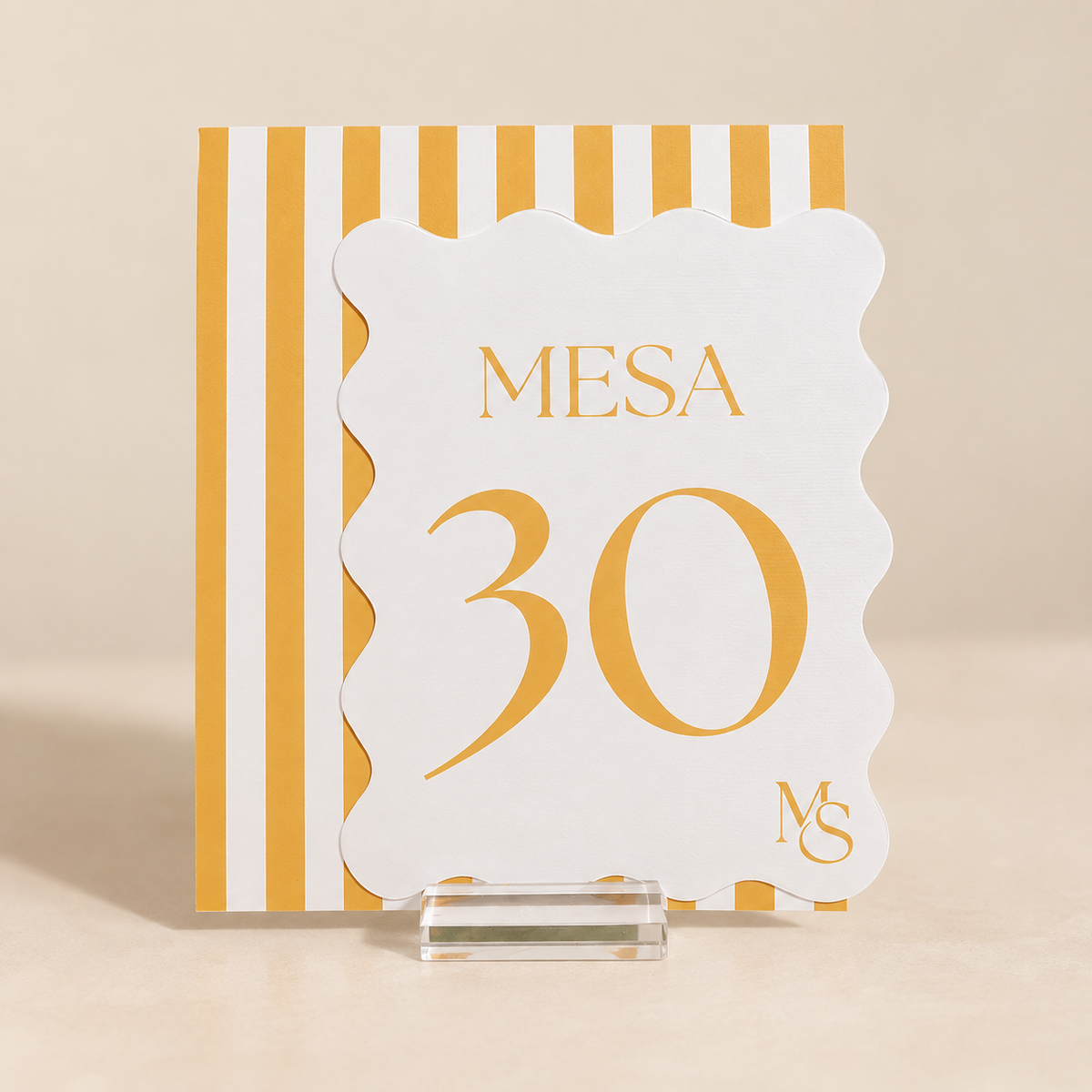 ✨ Número de Mesa Personalizado con Base Acrílica