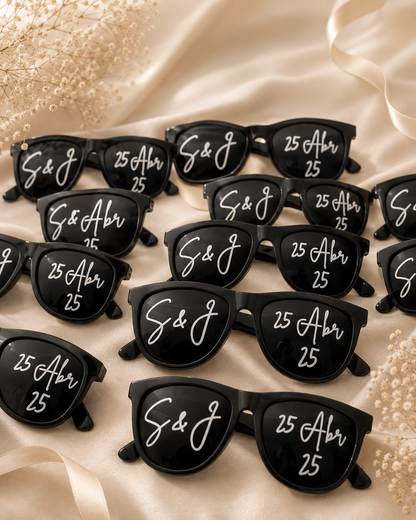 😎 Lentes Personalizados para Boda 💍