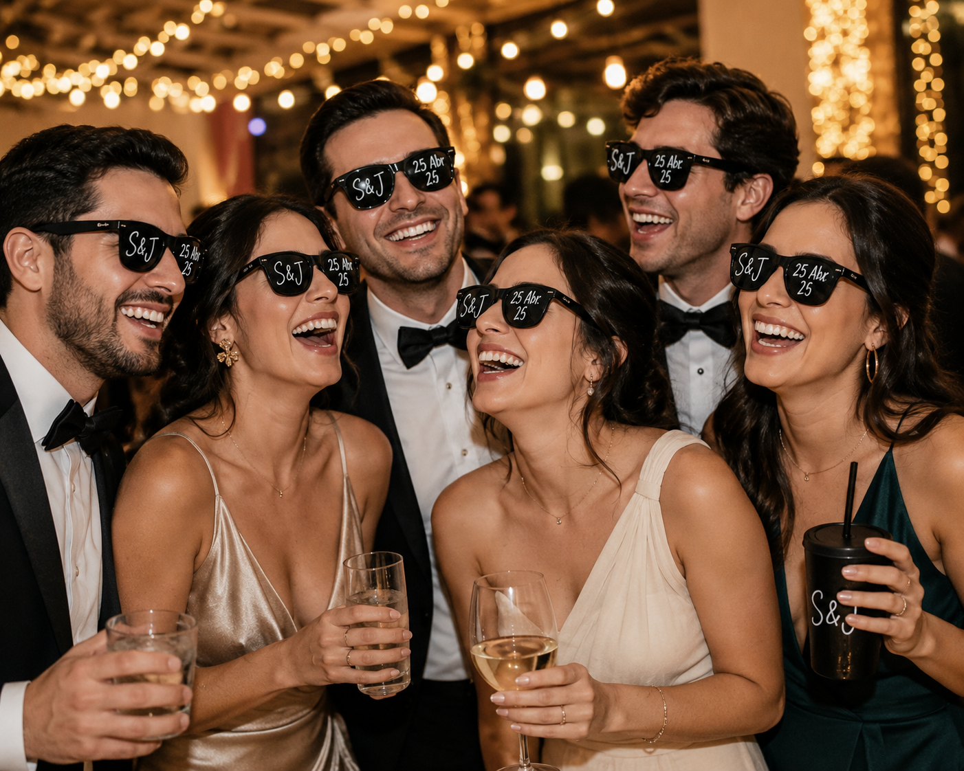 😎 Lentes Personalizados para Boda 💍