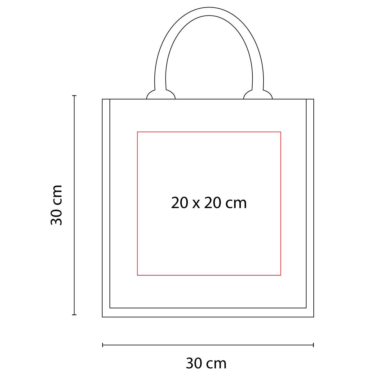 Bolsa despedida yute - Inicial + nombre