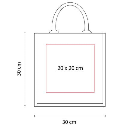 Bolsa despedida yute - Inicial + nombre
