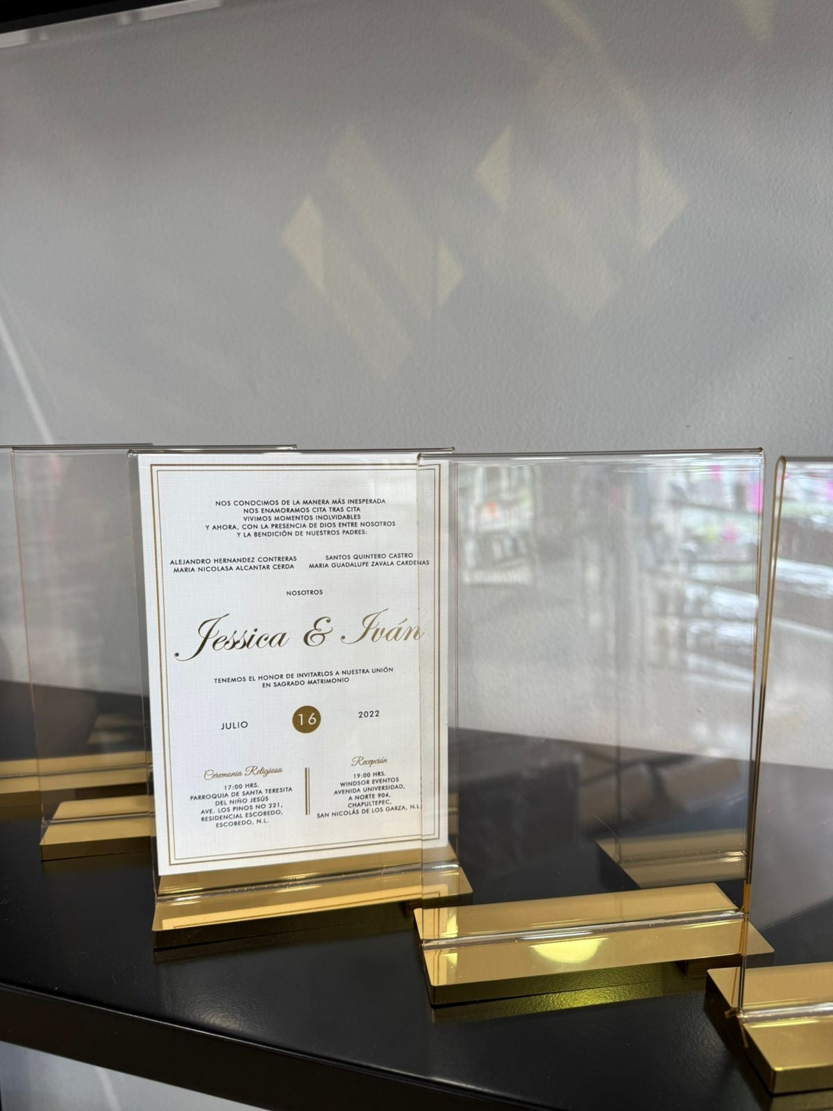 Acrilico personalizado con 2 impresiones