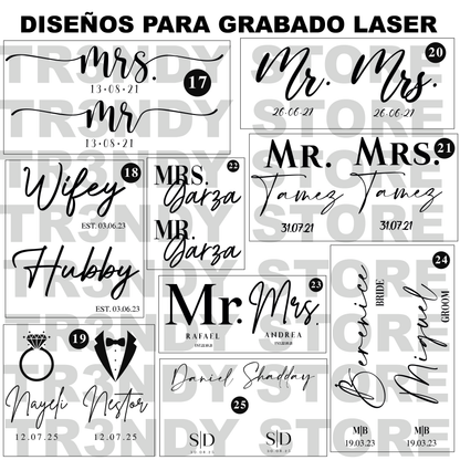 Vaso Skinny Pet Personalizado para Invitados | Eventos & Bodas