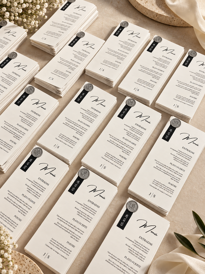 Menú de Boda Personalizado · Sello de Lacre