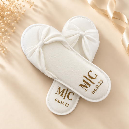 Satin Moño — Pantuflas Personalizadas