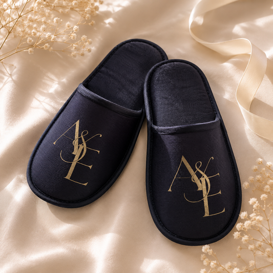 Pantuflas Satinadas Cerradas para Boda 💍 |  Personalizada