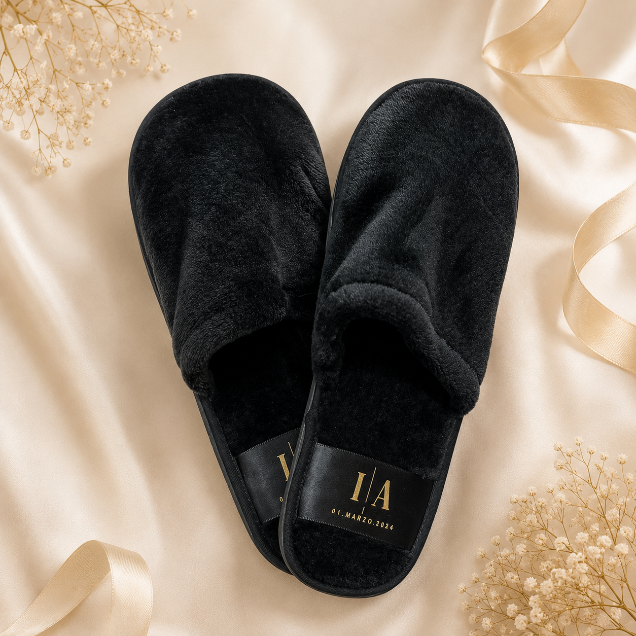Pantuflas Premium para Invitadas Personalizadas- Cerradas