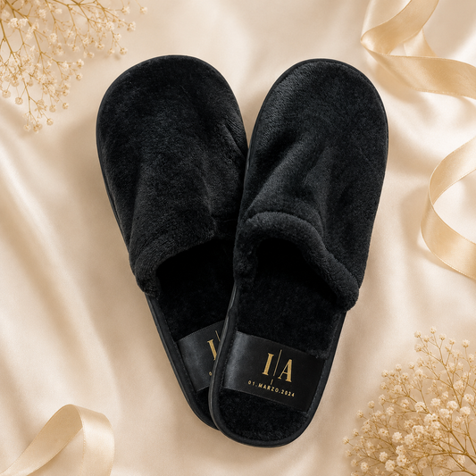 Pantuflas Premium para Invitadas Personalizadas- Cerradas