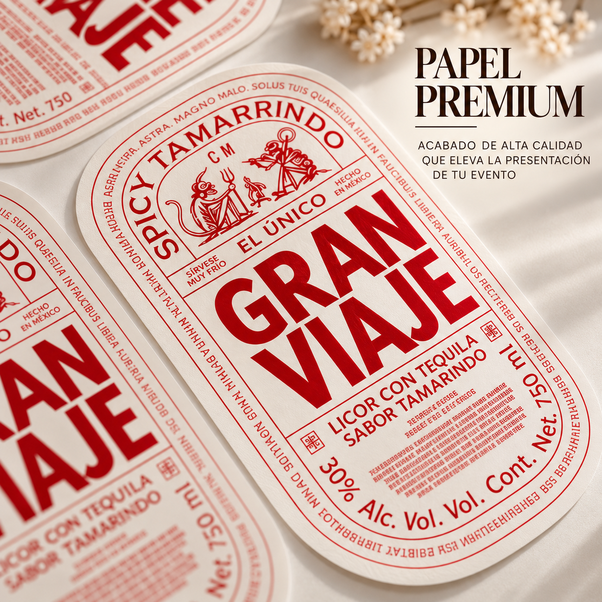 Etiquetas Personalizadas para Capitanes de Mesa- Gran Malo