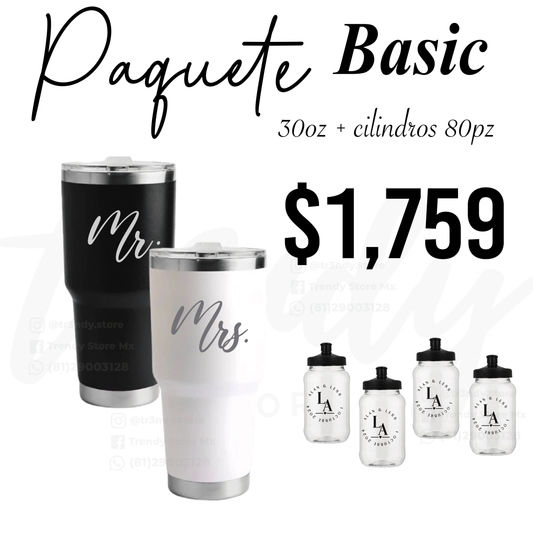 Paquete vasos personalizados boda 80 invitados + vasos novios acero