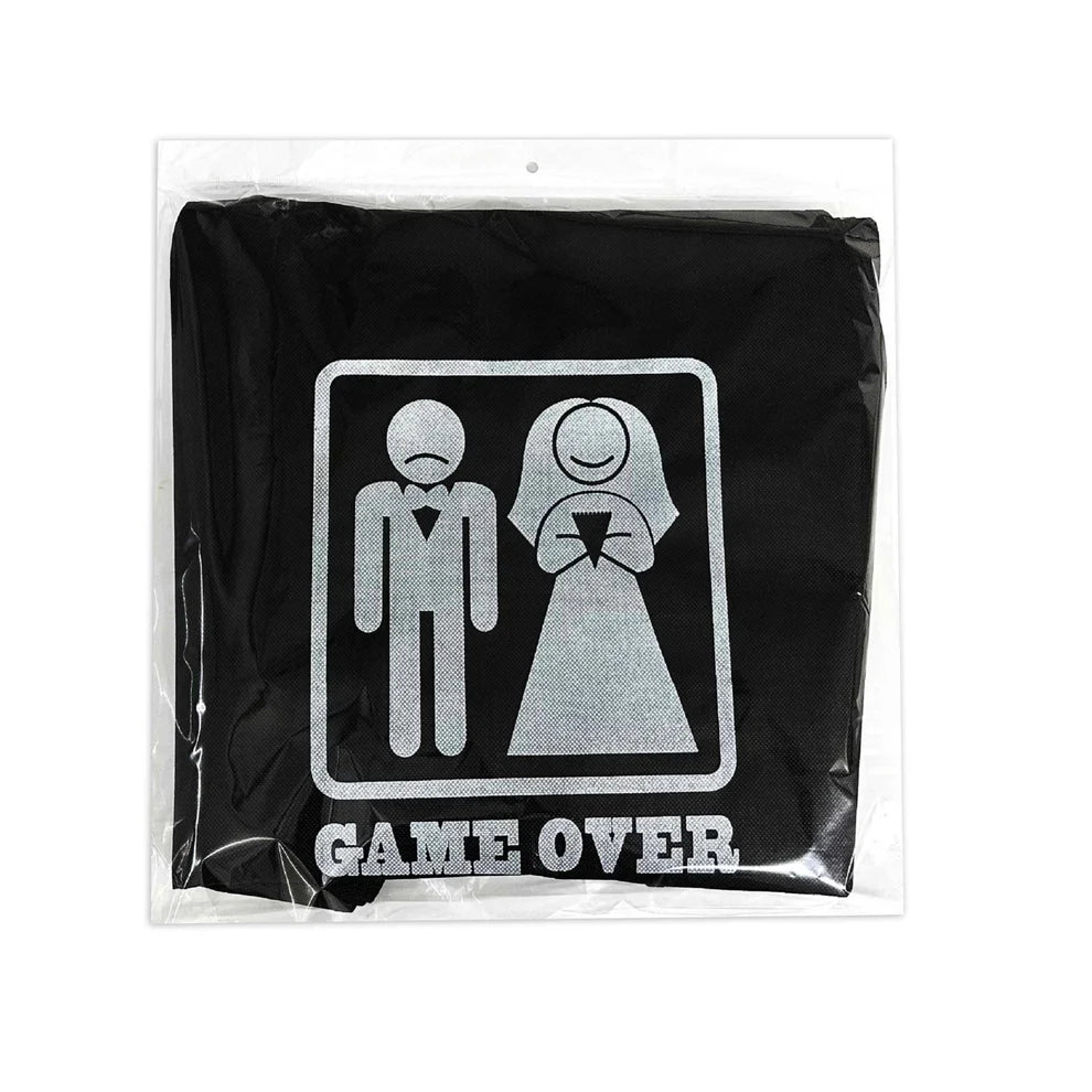 Mandiles para Boda GAME OVER Paquete 10 pzas